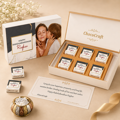Sibling Love - Personalized Gift Box & Chocolates (Rakhi Pack Optional)