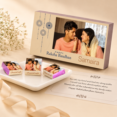 Knot of Trust - Rakhi Gift for Sister with Wrapped Chocolates