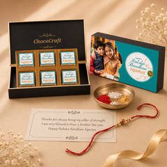 Remembering Childhood - Gift with Wrapped Chocolates (Rakhi Pack Optional)