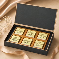 Elegant Personalized Get Well Soon Gift (with Wrapped Chocolates)