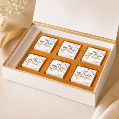 White Marble Design Get Well Soon Gift (with Wrapped Chocolates)