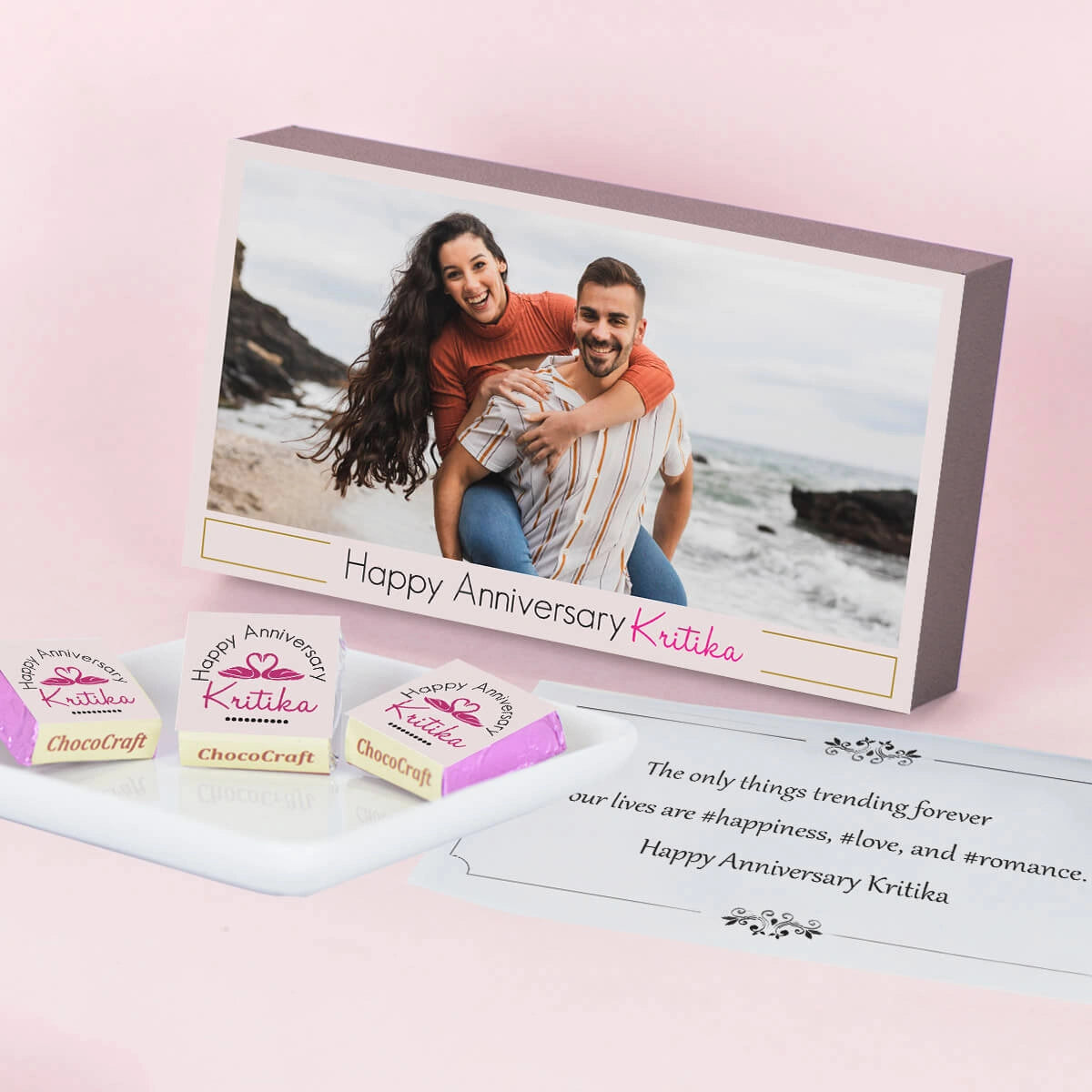Anniversary gift for husband with best anniversary gift for husband photo chocolates
