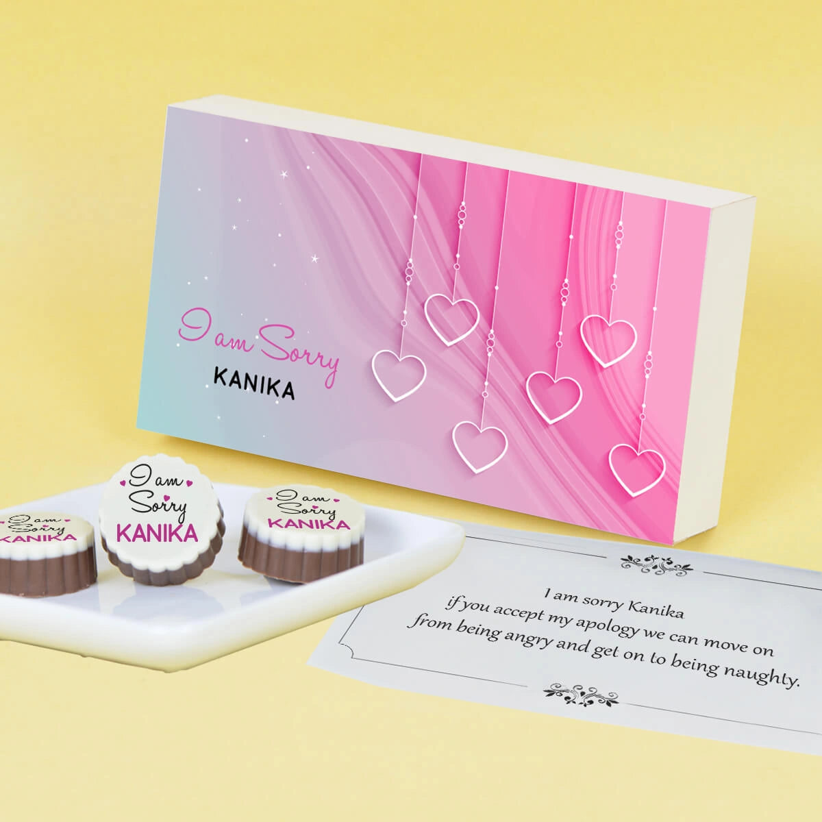 Apology gifts for her with apology gifts for him photo chocolates