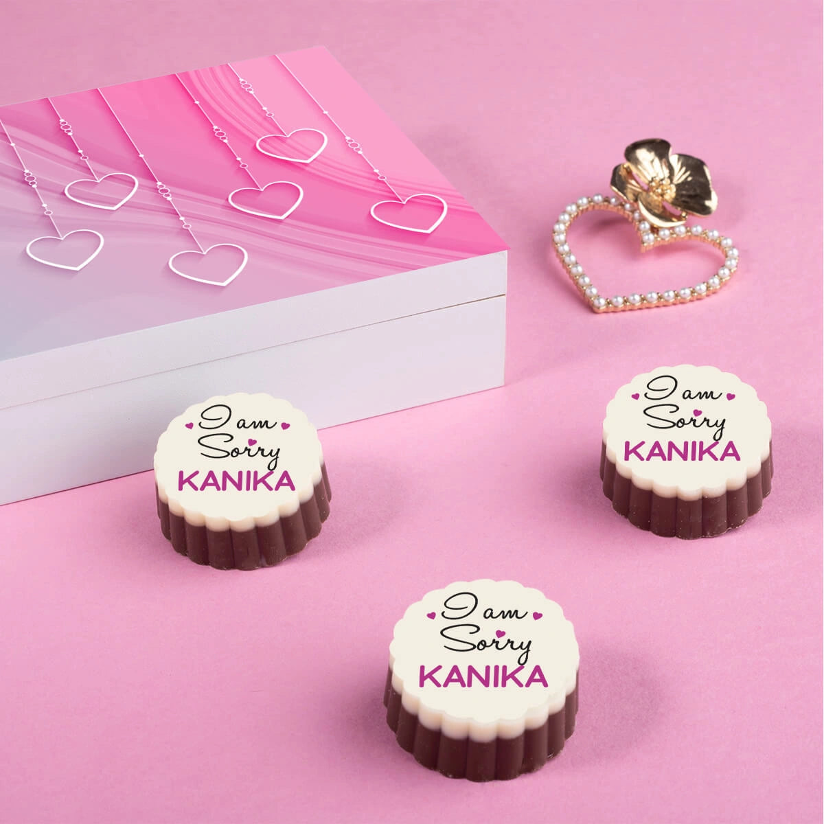 Personalized apology gifts for him as apology gifts for her in box