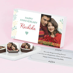Best anniversary gifts for couples with best wedding anniversary gifts photo chocolates