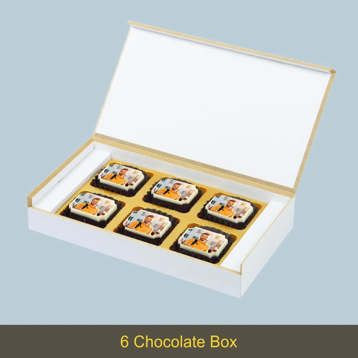 Customized chocolate for birthday with photo for birthday gifts for men