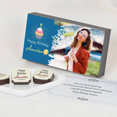 Birthday gifts for mom with personalized birthday chocolates photo