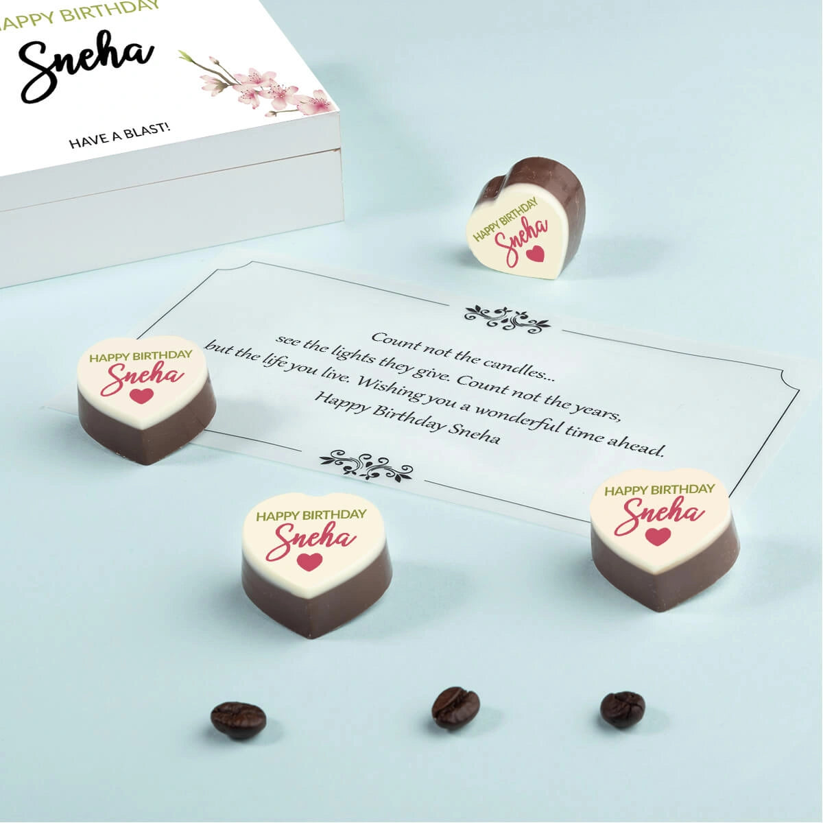 Box for birthday gift for brother and birthday present for mom