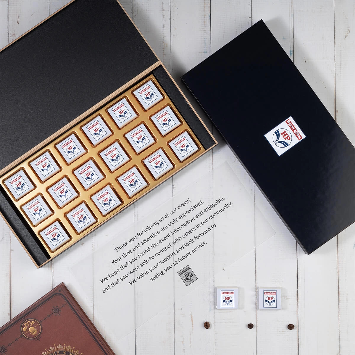 Branded 18 chocolate gift box perfect for corporate gifts under 2000