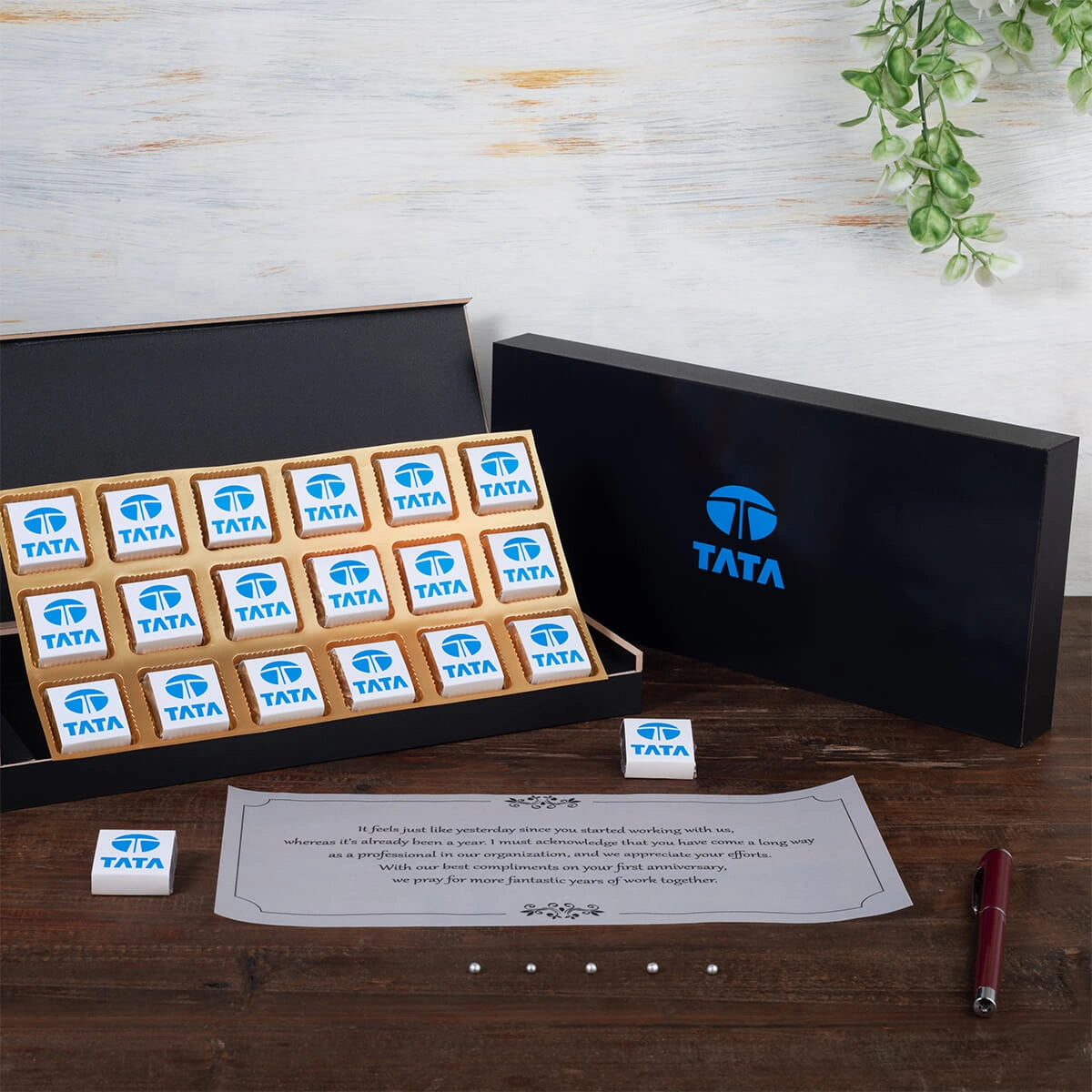 Affordable corporate gifting product with logo chocolates