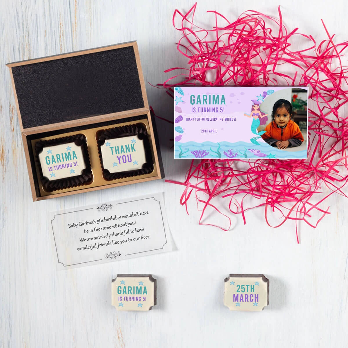 Secure packaging for bulk birthday return gifts chocolate boxes