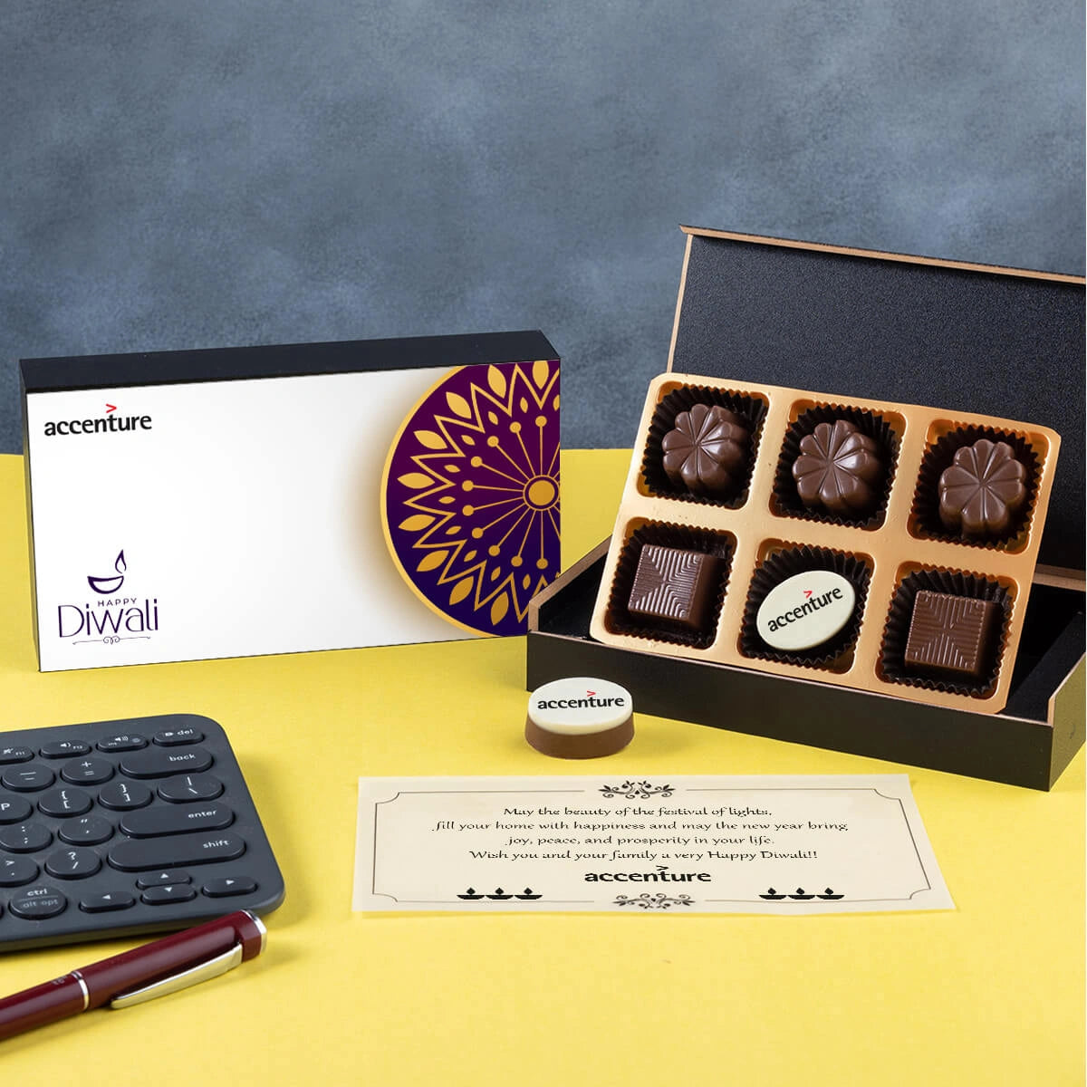 Bulk chocolate gift box – corporate Diwali gifting for employees