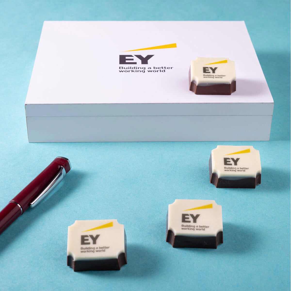 Branded chocolate gift box for employee appreciation