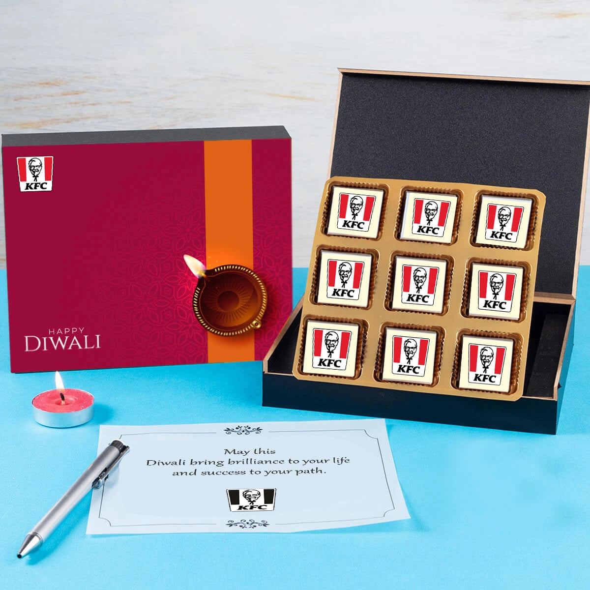 ChocoCraft Diwali gift items for employees – elegant and customized chocolate box