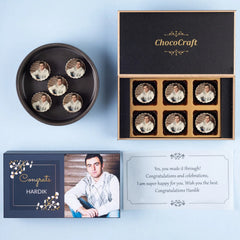 Box for congratulations chocolates gifts