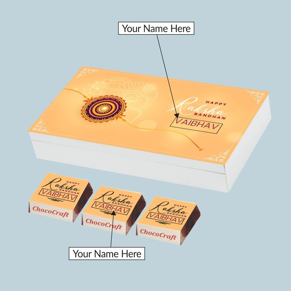 Courier parcel of completed rakhi order