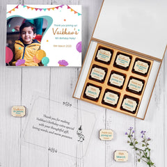 Custom birthday return gift box – personalized for party guests