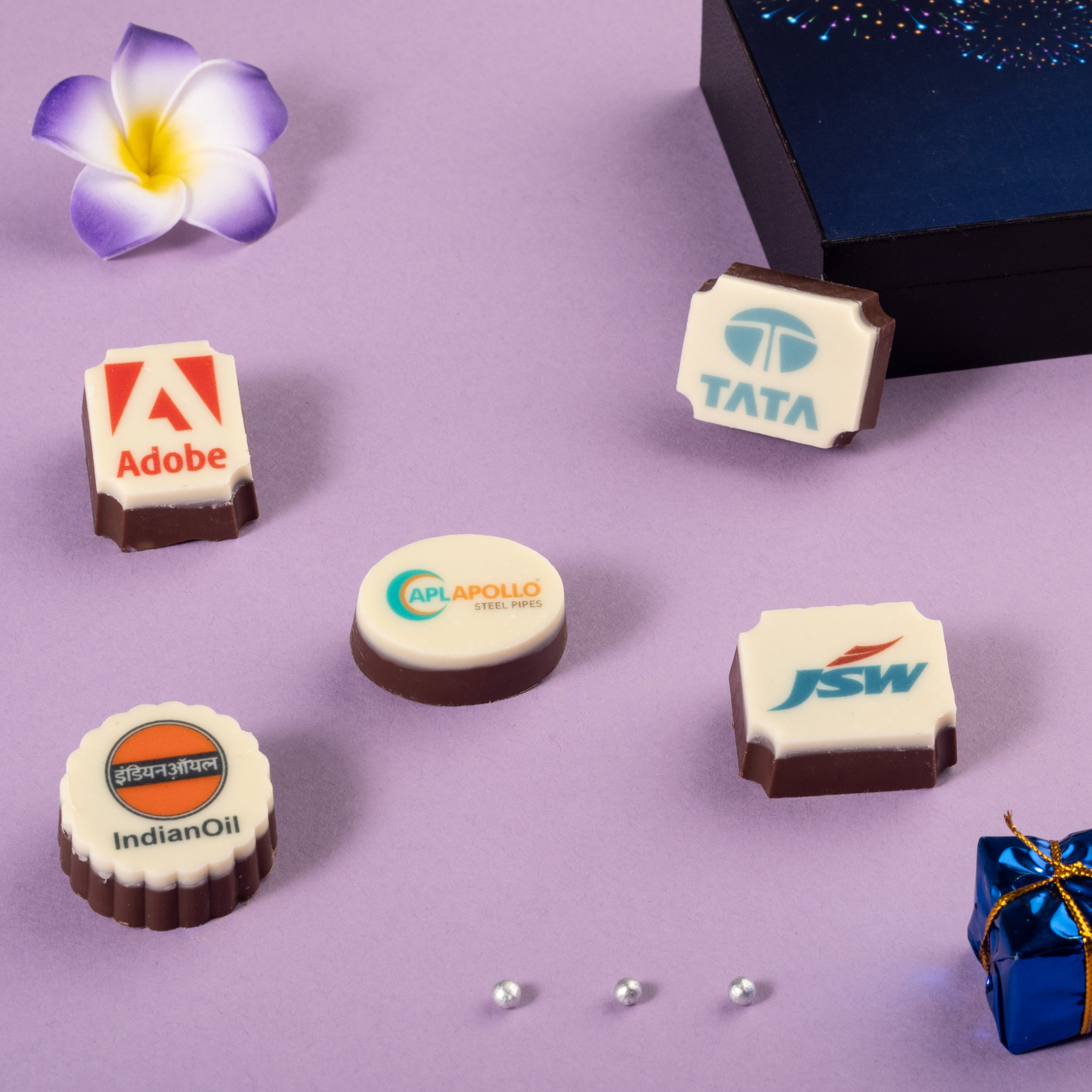 Customized chocolate gift box – ideal for client gifts this Diwali