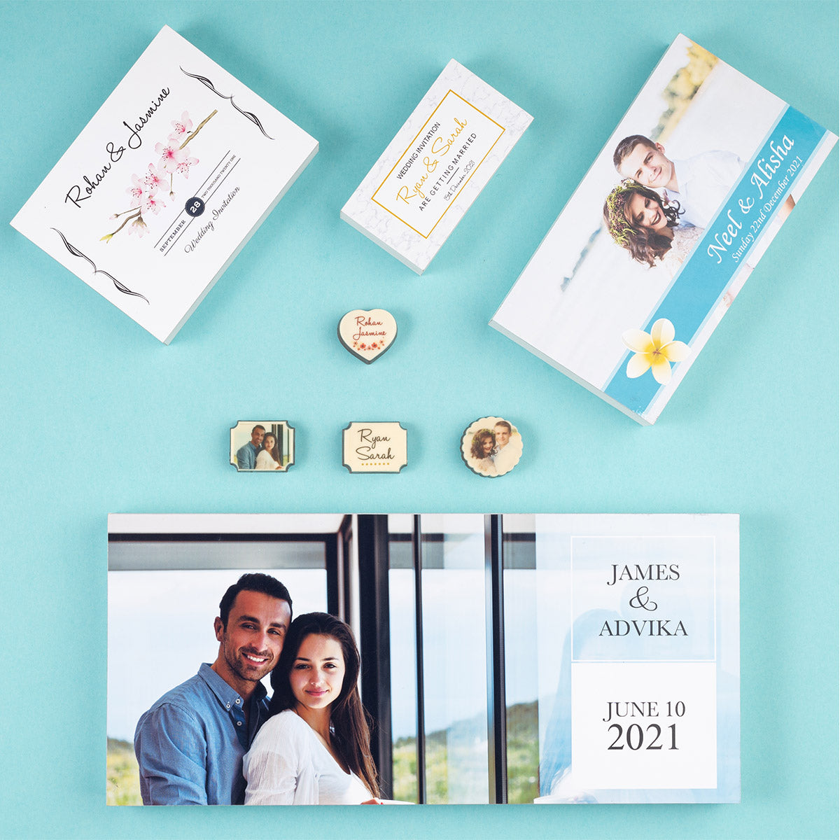 Elegant Wedding Invitation Chocolate Box Design 1