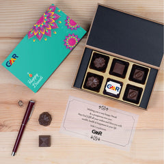 Single logo chocolate – customized corporate Diwali gift sample