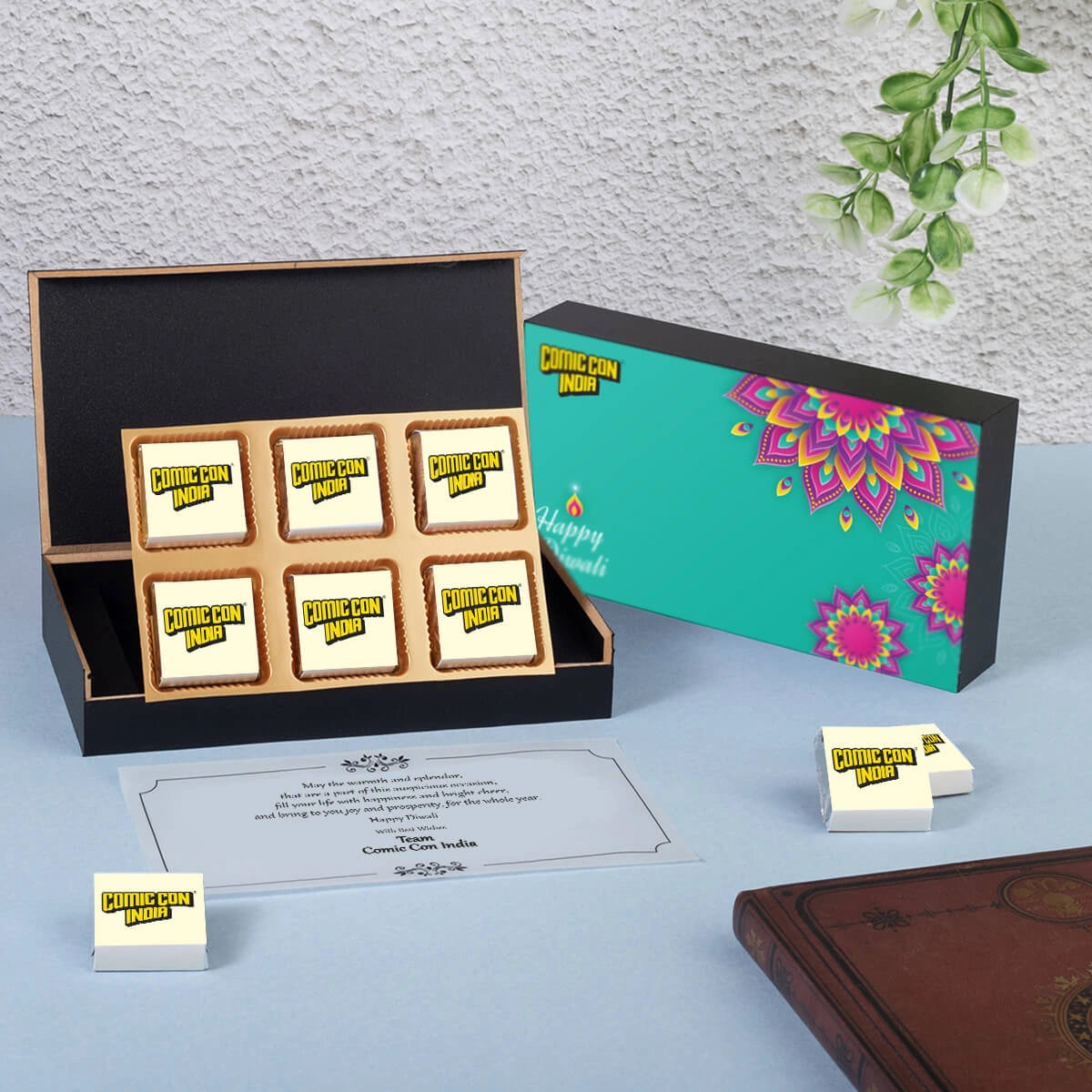 Logo-wrapped chocolates – ideal Diwali gifts for clients under ₹500