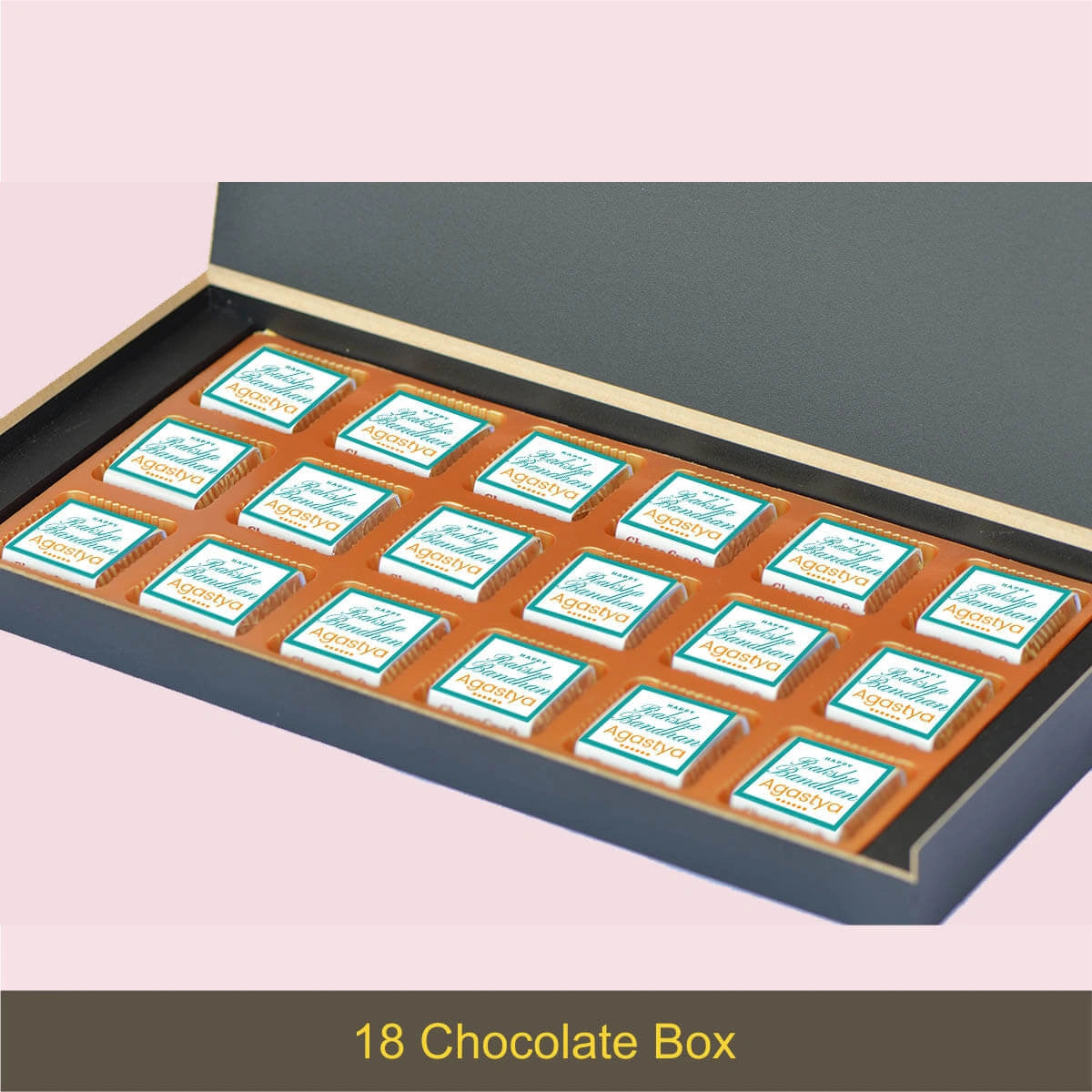 Engraved lid on rakhi special gift for brother