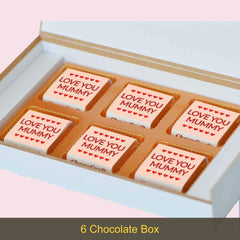 Hearts Theme Mother's Day Gift Personalised with Photo (with Wrapped Chocolates)