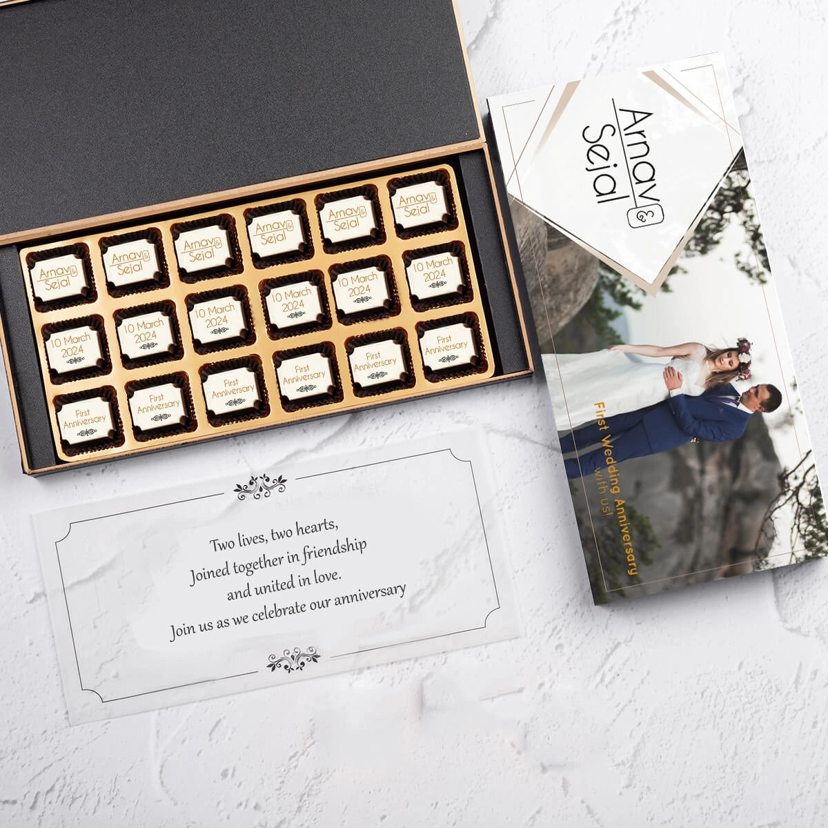 Photo printed invitation card for anniversary celebration wedding anniversary celebration invitation