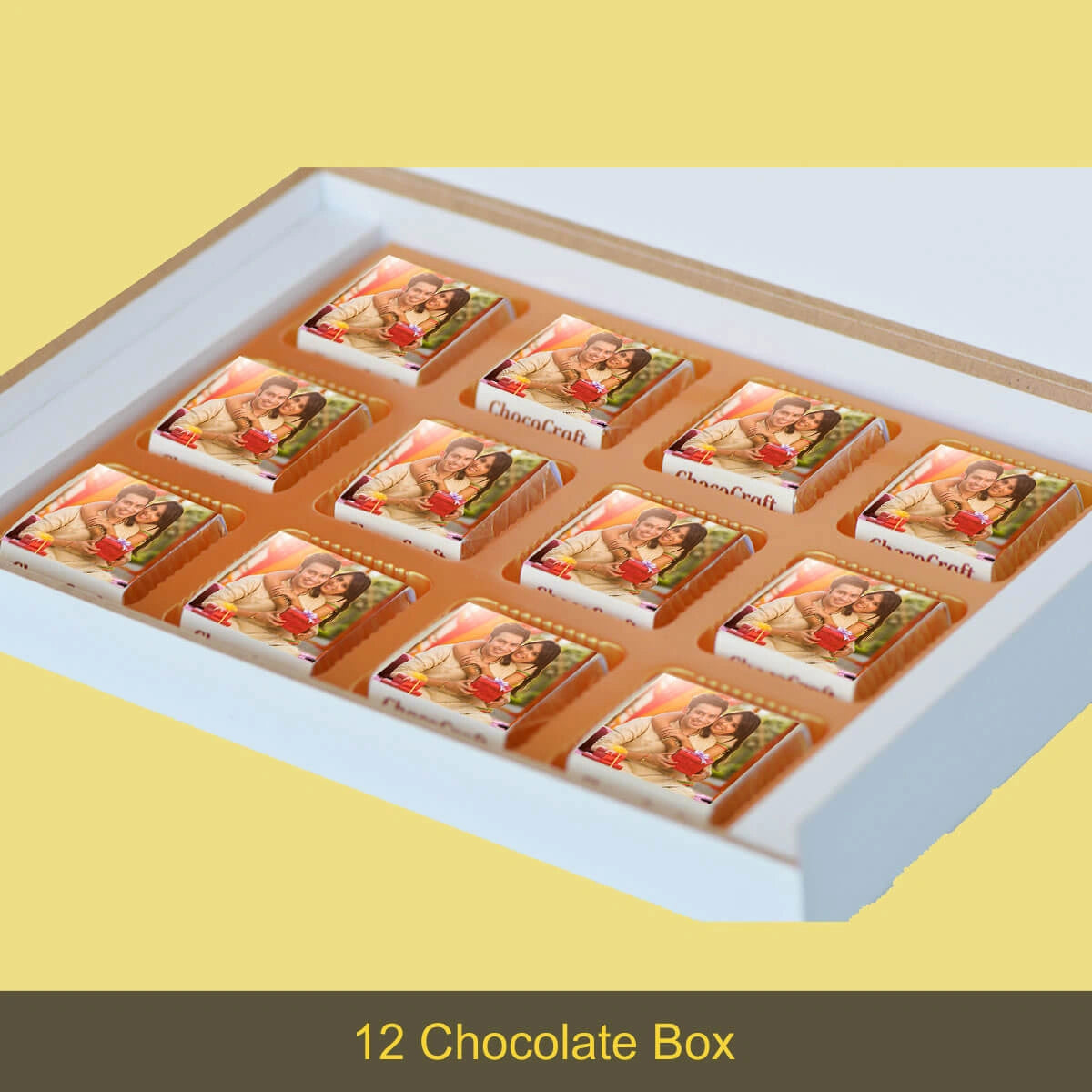 MDF keepsake box holding rakhi and chocolate