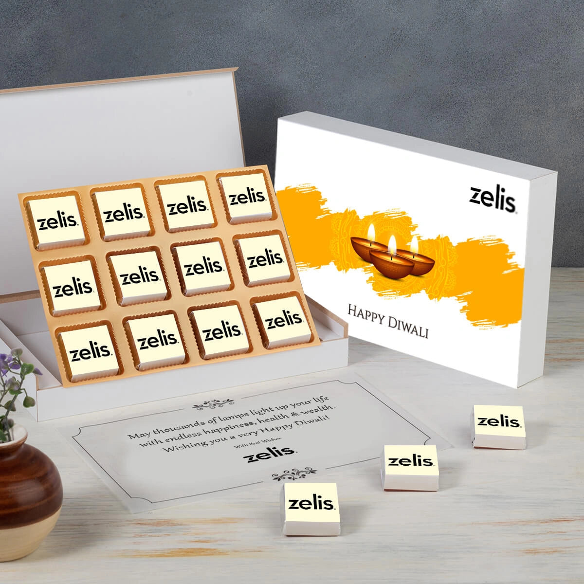 Premium MDF wooden box – classic corporate Diwali gifting idea