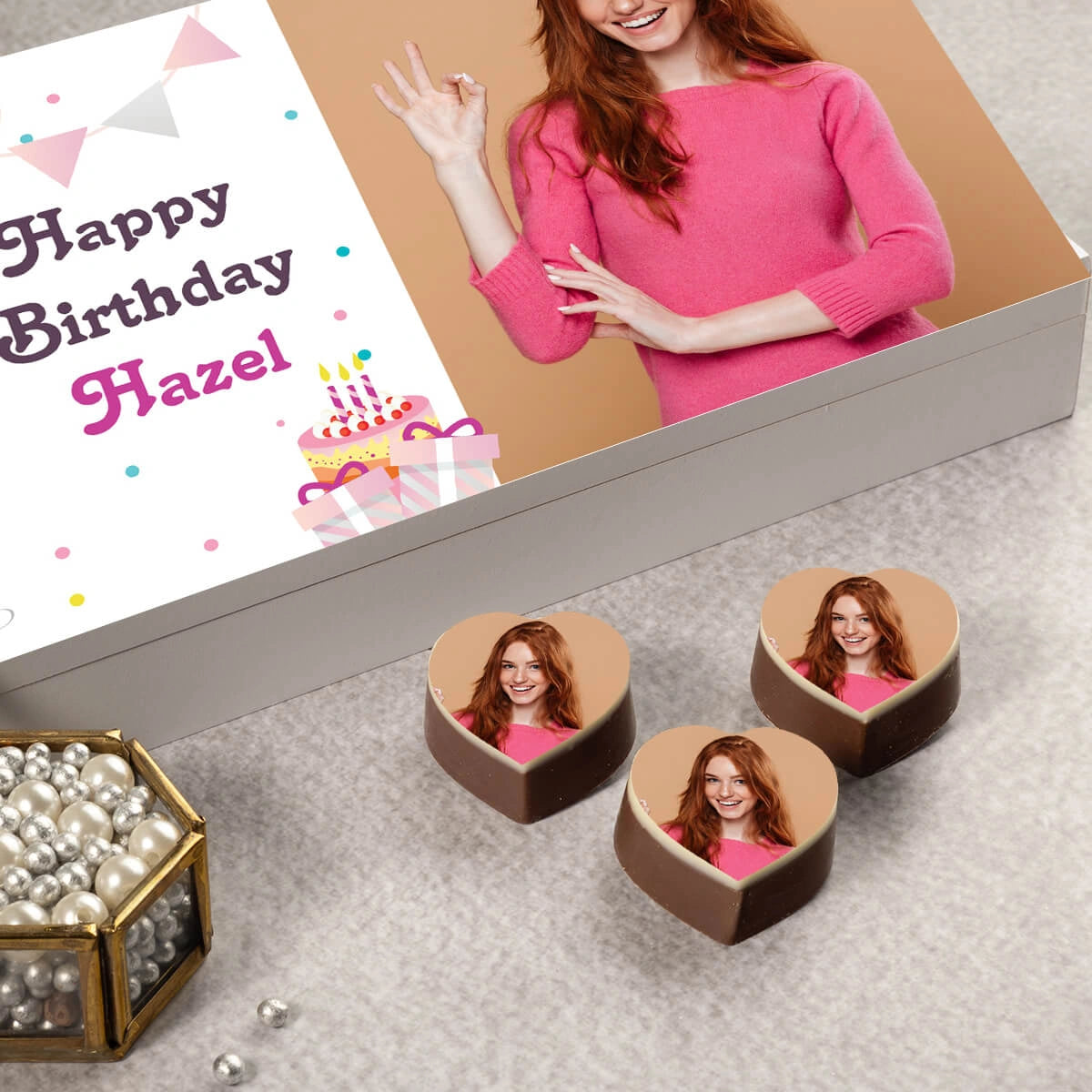 Custom birthday gifts as personalized birthday gifts in box