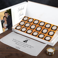 Personalized chocolate gift sample for marriage anniversary return gift