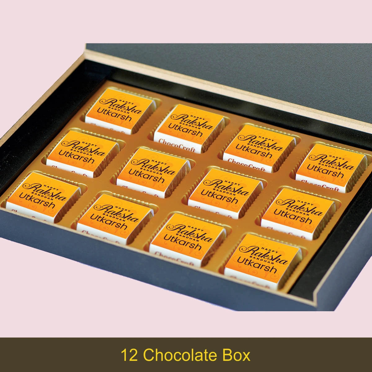 Personalised chocolate in rakhi special gift