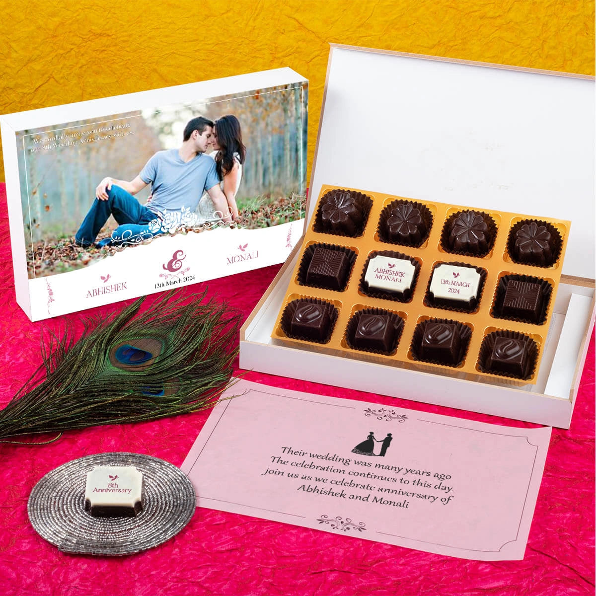 Photo printed personalized anniversary invitations wedding anniversary invitation card online