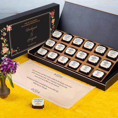 Premium 18 chocolate box – return gift idea for anniversary celebration