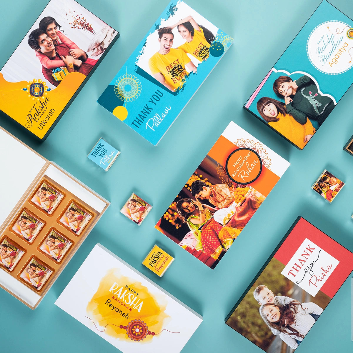 Premium box for personalized rakhi gifts