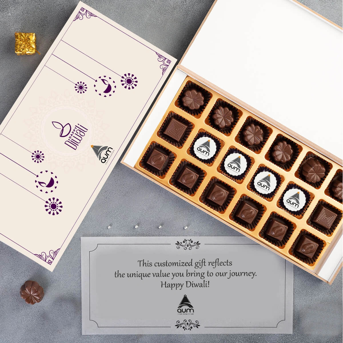 Premium 18-chocolate box – great Diwali corporate gift for your team
