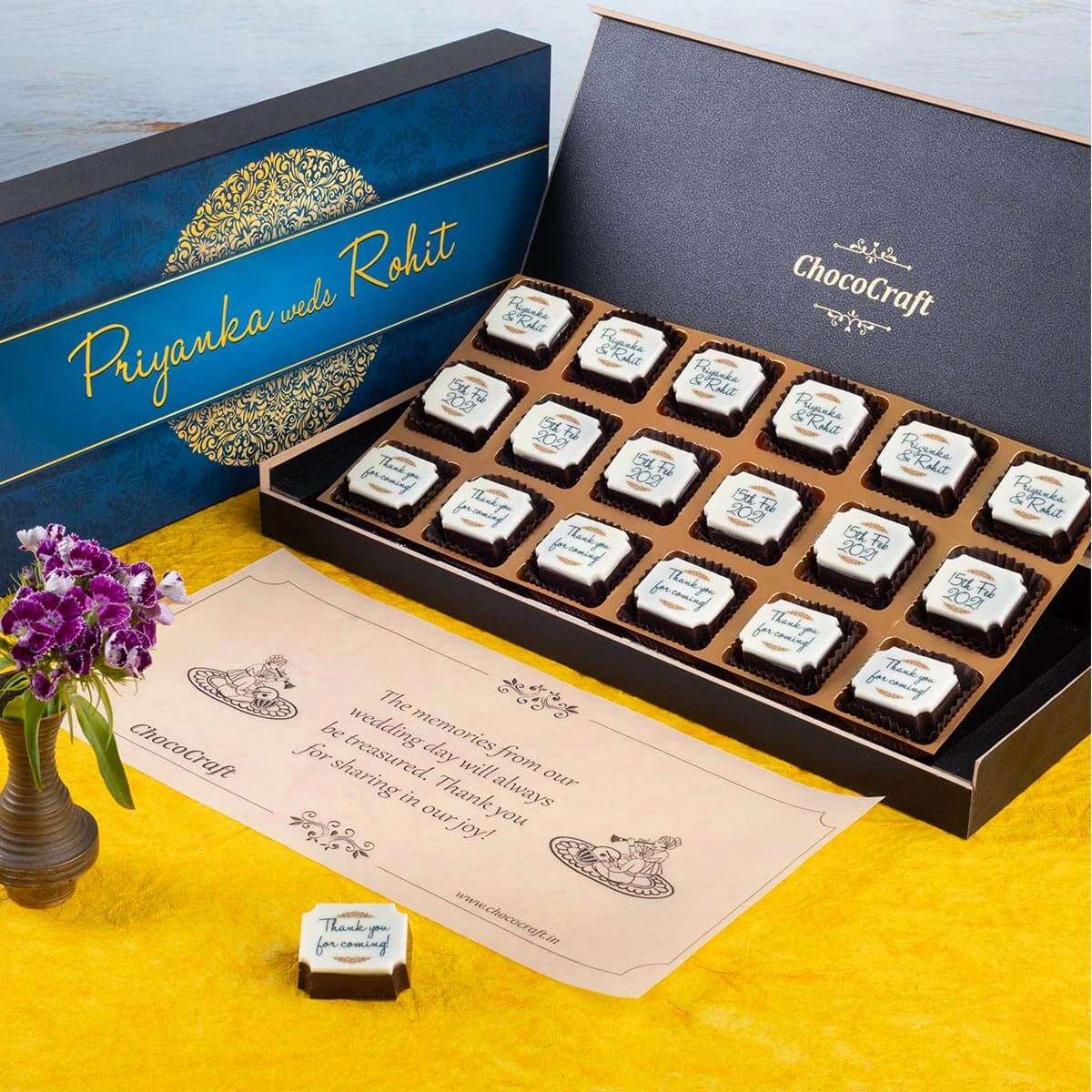 ChocoCraft Wedding Return Gift Box