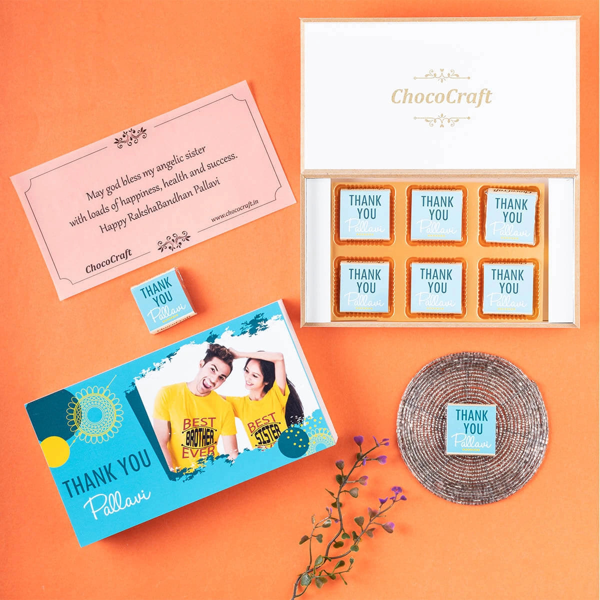 Open view of tasteful rakhi gifts for men