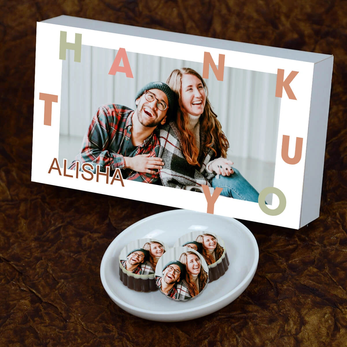 Personalized thanks chocolate as thanks gifts for appreciation			