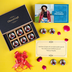 Elegant box for thanks chocolate and thanks gifts