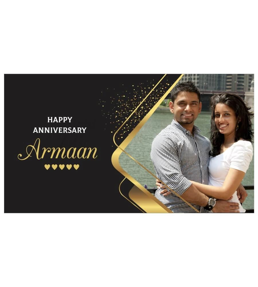 Black and gold box for anniversary gifts for men and unique anniversary gift for wife