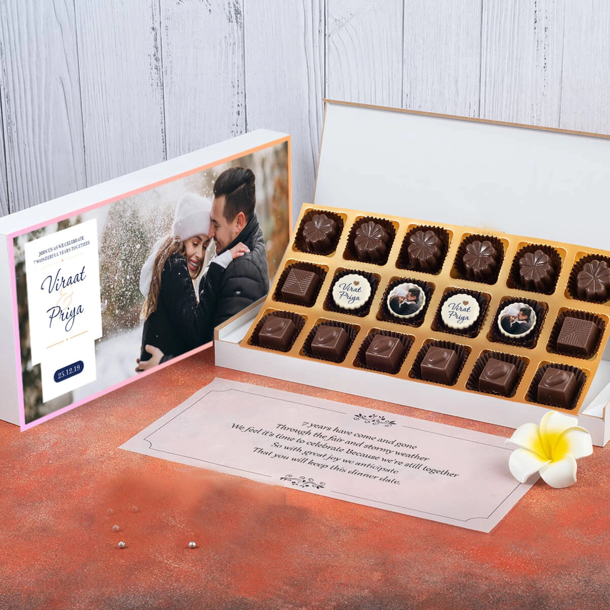 Personalized anniversary party save the date as unique anniversary invitations in box