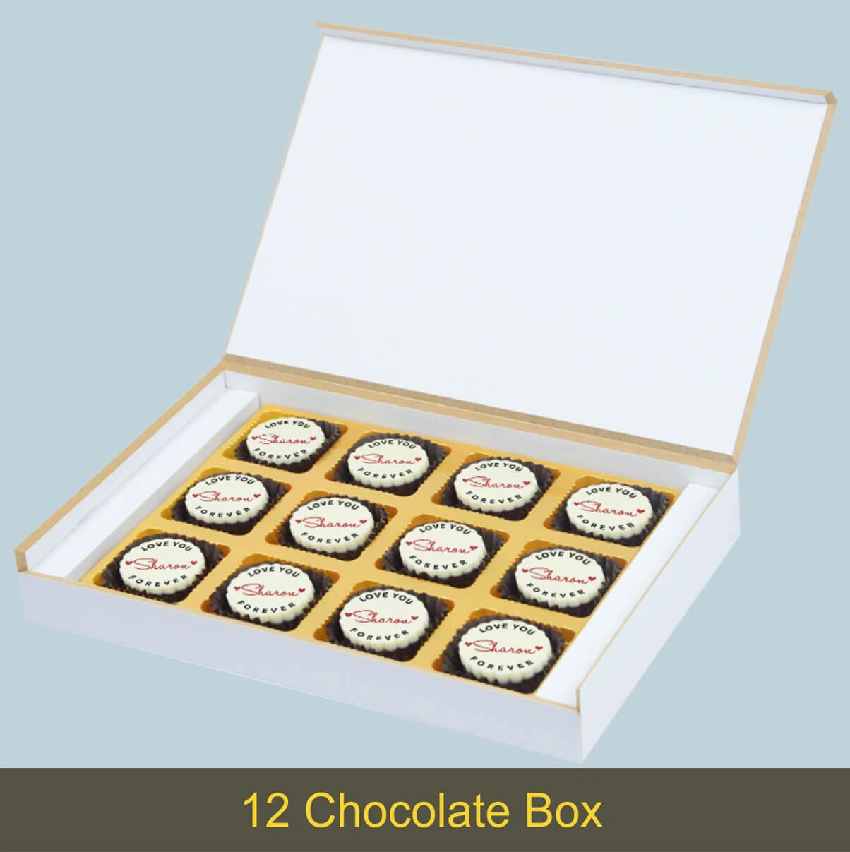 Box view of valentines gift for husband and romantic gift for husband