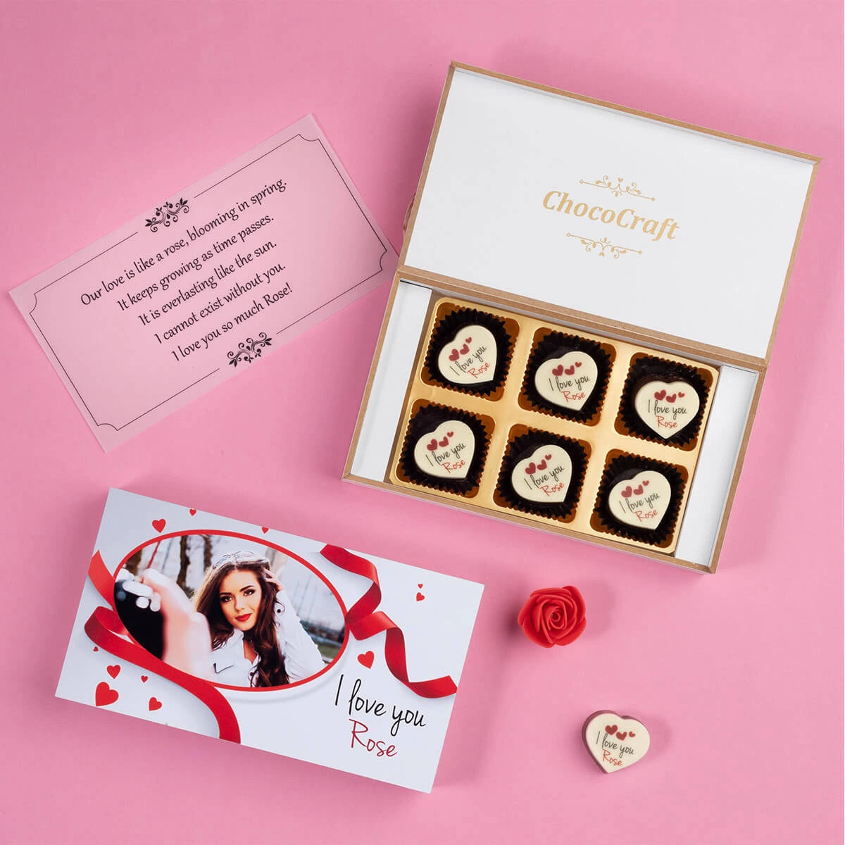 Personalized cute gifts for girlfriend as valentines presents for girlfriend in box