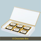 Personalized I Love You Chocolate Gift Box with Watercolour Design (with Printed Chocolates)