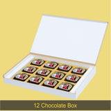 Valentine Gift Chocolate Box - Personalised with Photo and Name (with Printed Chocolates)