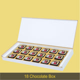 Valentine Gift Chocolate Box - Personalised with Photo and Name (with Printed Chocolates)
