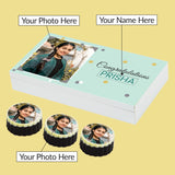 Beautiful Congratulations Gift Box Personalized with Photo (with Printed Chocolates)