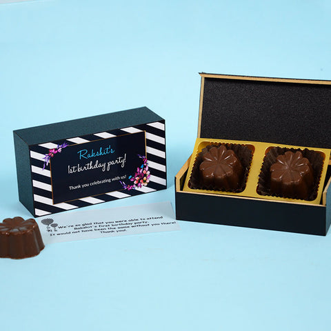 1st Birthday Return Gifts - 2 Chocolate Box - Assorted Chocolates (Sample)